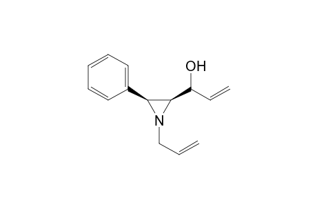 cis-1-Allyl-2-(1-hydroxy-2-propenyl)-3-phenylaziridine