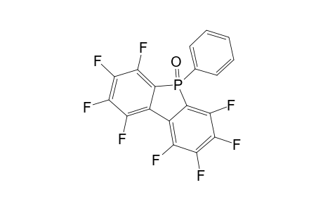 5H-Dibenzophosphole, 1,2,3,4,6,7,8,9-octafluoro-5-phenyl-, 5-oxide