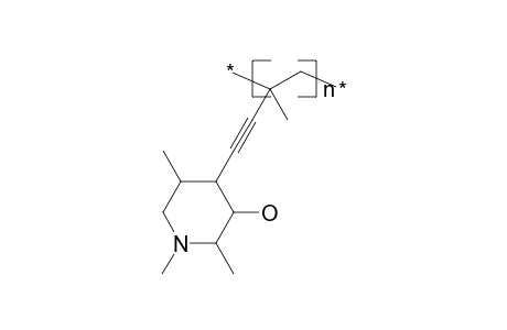 Poly[4-(3-methyl-3-butene-1-ynyl)-1,2,5-trimethyl-3-piperidinol]