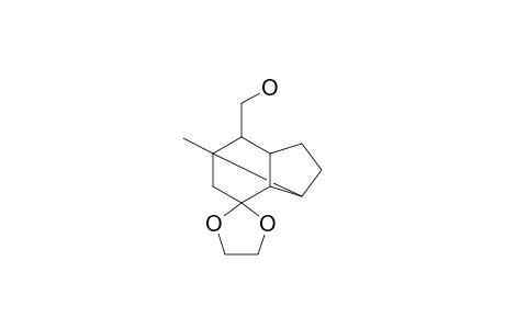 Spiro[1,3-dioxolane-2,3'(2'H)-[1,4]methanopentalene]-7-methanol, hexahydro-1'-methyl-, (1'.alpha.,3'a.beta.,4'.alpha.,6'a.beta.,7'S*)-(.+-.)-