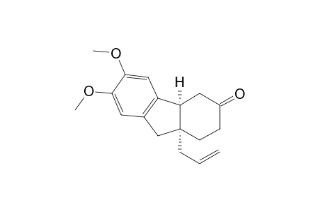 (4aS,9aR)-9a-allyl-6,7-dimethoxy-4,4a,9,9a-tetrahydro-1H-fluoren-3(2H)-one