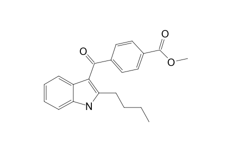 2-n-Butyl)-3-(4-carbomethoxybenzoyl)indole