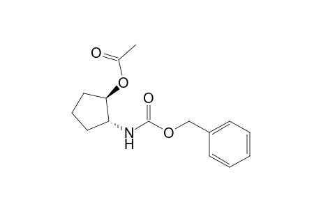 Benzyl (1R,2R)-N-(2-acetoxycyclopentyl)carbamate