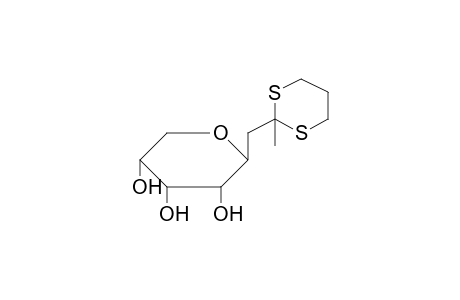 2-(2-Methyl-[1,3]dithian-2-ylmethyl)-tetrahydro-pyran-3,4,5-triol