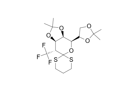 1,2-Dideoxy-3,4:6,7-di-O-isopropylidene-1,1-[propylenebis(sulfanediyl)]-2-C-(trifluoromethyl)-D-glycero-D-galacto-heptopyranose