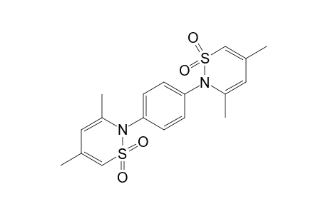 2,2'-p-phenylenebis[3,5-dimethyl-2H-1,2-thiazine], 1,1,1',1'-tetraoxide