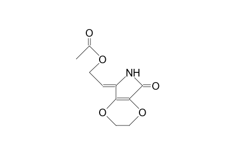 2-(Z-2-Acetoxy-ethylidene)-3,4-ethandiyldioxy-1,2-dihydro-pyrrol-5-one