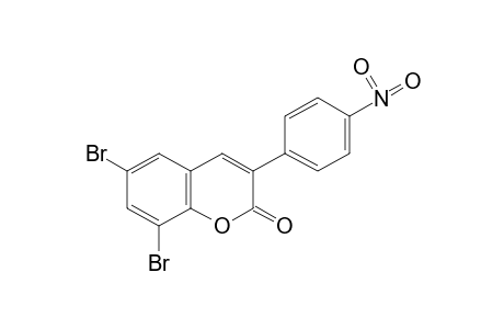 6,8-DIBROMO-3-(p-NITROPHENYL)COUMARIN