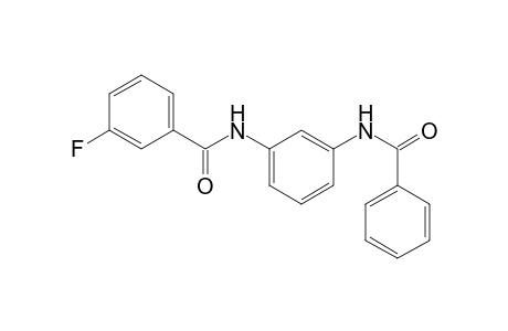 benzamide, N-[3-(benzoylamino)phenyl]-3-fluoro-