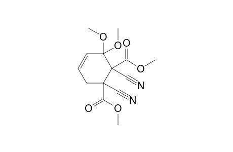 (Z / E)-3,3-Dimethoxy-4,5-dicyano-4,5-bis(methoxycarbonyl)-cyclohex-1-ene