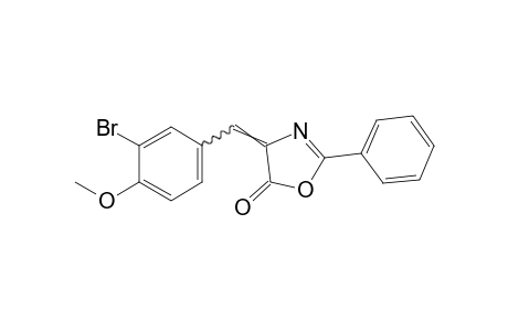 4-(3-bromo-4-methoxybenzylidene)-2-phenyl-2-oxazolin-5-one