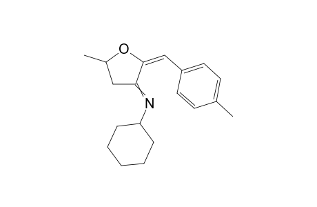 N-Cyclohexyl-5-methyl-2-((E)-4-methylbenzylidene)dihydrofuran-3(2H)-imine