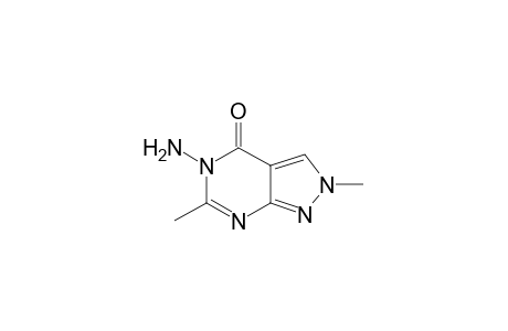 5-amino-2,6-dimethyl-2H-pyrazolo[3,4-d]pyrimidin-4(5H)-one