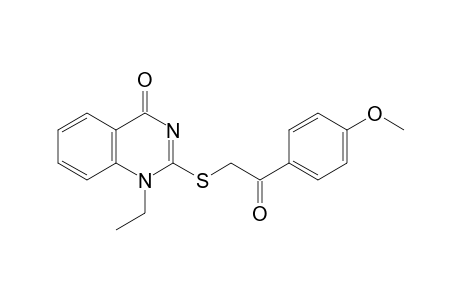 1-Ethyl-2-{[2-(4-methoxyphenyl)-2-oxoethyl]thio}quinazolin-4(1H)-one