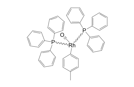 TRANS-CARBONYL-(PARA-TOLYL)-BIS-(TRIPHENYLPHOSPHINE)-RHODIUM-(I)