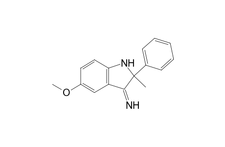 5-Methoxy-2-methyl-2-phenylindolin-3-imine