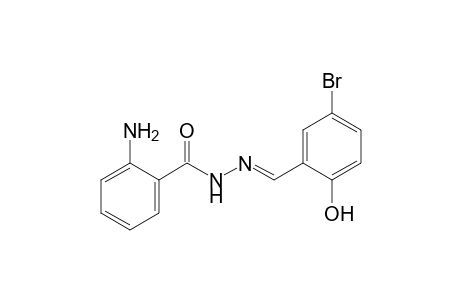 Anthranilic acid, (5-bromosalicylidene)hydrazide