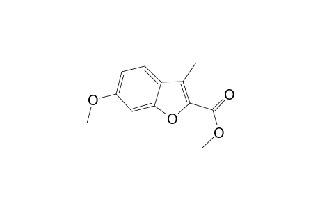 2-Benzofurancarboxylic acid, 6-methoxy-3-methyl-, methyl ester