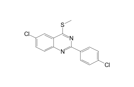 6-Chloranyl-2-(4-chlorophenyl)-4-methylsulfanyl-quinazoline