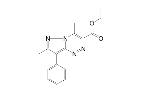 4,7-dimethyl-8-phenylpyrazolo[5,1-c]-as-triazine-3-carboxylic acid, ethyl ester