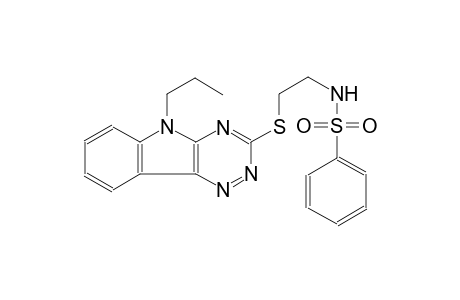 benzenesulfonamide, N-[2-[(5-propyl-5H-[1,2,4]triazino[5,6-b]indol-3-yl)thio]ethyl]-