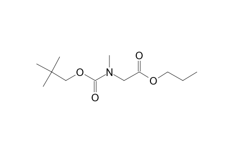 Sarcosine, N-neopentyloxycarbonyl-, propyl ester