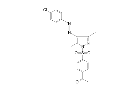 1-[(p-ACETYLPHENYL)SULFONYL]-4-[(p-CHLOROPHENYL)AZO]-3,5-DIMETHYLPYRAZOLE