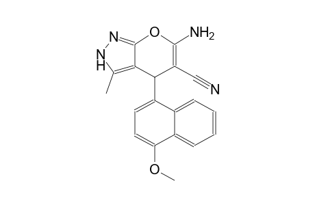 6-amino-4-(4-methoxy-1-naphthyl)-3-methyl-2,4-dihydropyrano[2,3-c]pyrazole-5-carbonitrile