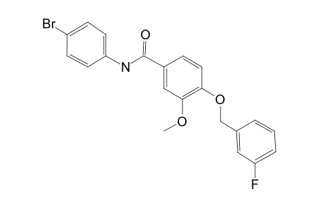 N-(4-Bromo-phenyl)-4-(3-fluoro-benzyloxy)-3-methoxy-benzamide