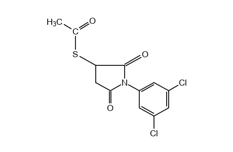 N-(3,5-dichlorophenyl)-2-mercaptosuccinimide, acetate (ester)