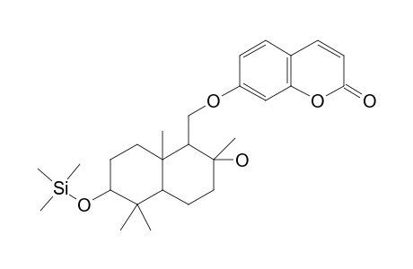 7-[(2,6-Dihydroxy-2,5,5,8A-tetramethyl-3,4,4A,6,7,8-hexahydro-1H-naphthalen-1-yl)methoxy]chromen-2-one, tms