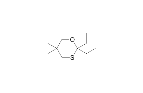 2,2-Diethyl-5,5-dimethyl-1,3-oxathiane