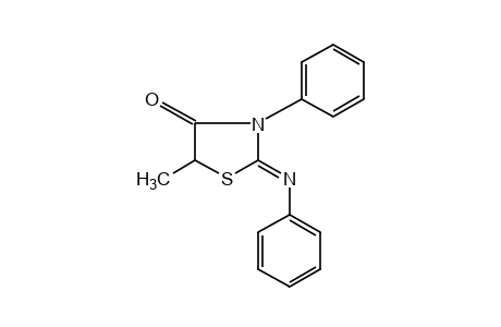 5-methyl-3-phenyl-2-(phenylimino)-4-thiazolidinone