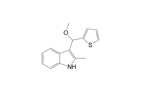 Methyl (2-methyl-1H-indol-3-yl)(2-thienyl)methyl ether