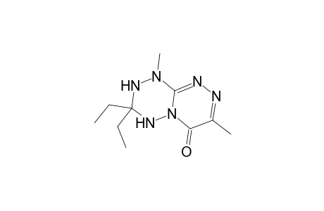 3,3-Diethyl-1,7-dimethyl-1,2,3,4-tetrahydro-6H-[1,2,4]triazino[4,3-b][1,2,4,5]tetraazin-6-one