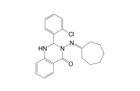 2-(2-chlorophenyl)-3-(cycloheptylideneamino)-2,3-dihydro-4(1H)-quinazolinone