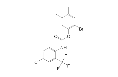 4-chloro-2-(trifluoromethyl)carbanilic acid, 6-bromo-3,4-xylyl ester