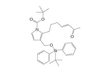 tert-Butyl (E)-3-(((tert-butyldiphenylsilyl)oxy)methyl)-2-(6-oxohept-4-en-1-yl)-1H-pyrrole-1-carboxylate