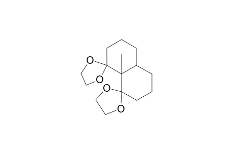 Dispiro[1,3-dioxolane-2,1'(2'H)-naphthalene-8'(5'H),2''-[1,3]dioxolan e], hexahydro-8'a-methyl-, cis-