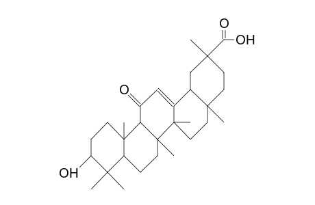 (3.beta.,20.beta.)-3-Hydroxy-11-oxoolean-12-en-29-oic acid