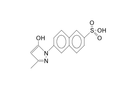 6-(5-Hydroxy-3-methyl-pyrazolo)-2-naphthalenesulfonic acid