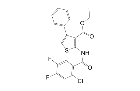 Ethyl 2-[(2-chloro-4,5-difluorobenzoyl)amino]-4-phenyl-3-thiophenecarboxylate