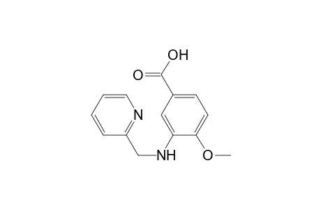 4-Methoxy-3-[(pyridin-2-ylmethyl)amino]benzoic acid