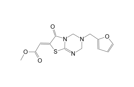 methyl (2Z)-(3-(2-furylmethyl)-6-oxo-3,4-dihydro-2H-[1,3]thiazolo[3,2-a][1,3,5]triazin-7(6H)-ylidene)ethanoate