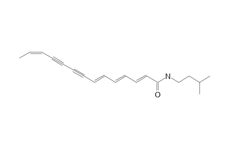 (2E,4E,6E,12Z)-Tetradeca-2,4,6,12-tetraen-8,10-diynoic acid - isopentyl amide