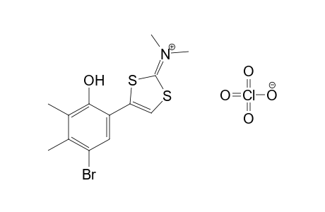 [4-(5-bromo-2-hydroxy-3,4-xylyl)-1,3-dithiol-2-ylidene]dimethylammonium perchlorate