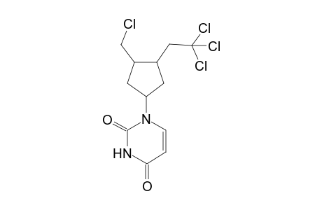 1-[3-Chloromethyl-4-(2,2,2-trichloro-ethyl)-cyclopentyl]-1H-pyrimidine-2,4-dione