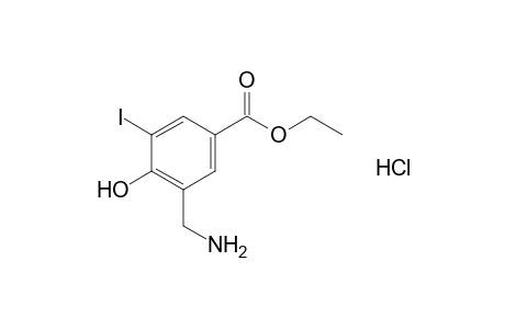alpha-amino-4-hydroxy-5-iodo-m-toluic acid, ethyl ester, hydrochloride