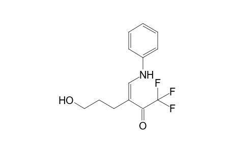 3-(Hydroxypropyl)-4-(phenylamino)-1,1,1-trifluorobut-3-en-2-one