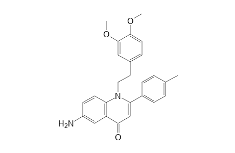 6-Amino-1-(3,4-dimethoxyphenethyl)-2-p-tolylquinolin-4(1H)-one